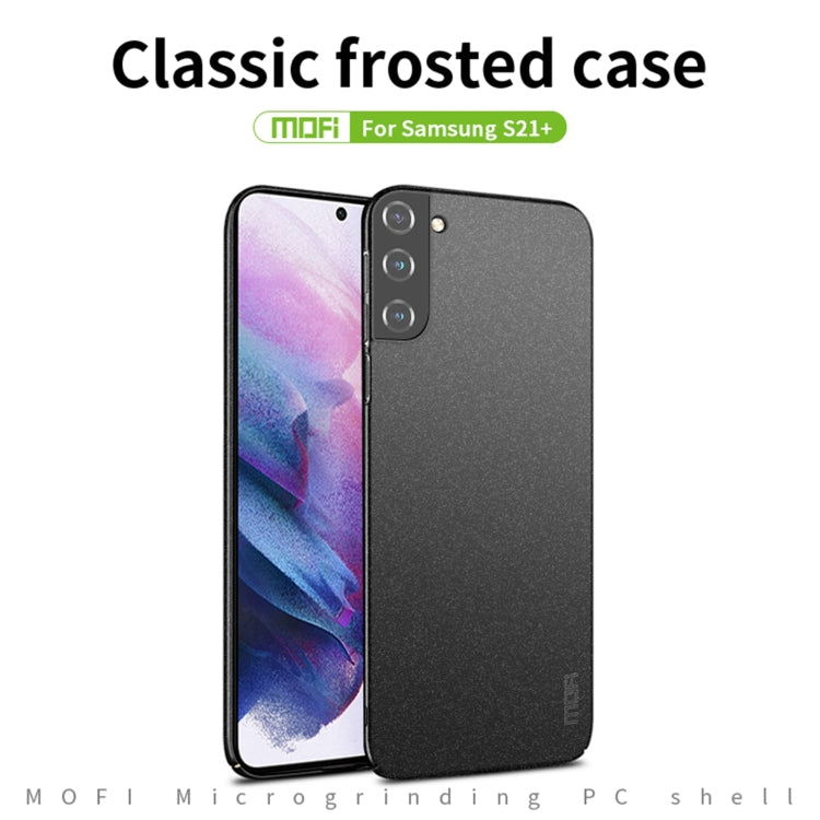 For Samsung Galaxy S21+ 5G MOFI Fandun Series Frosted Ultra-thin PC Hard Phone Case(Black) by MOFI