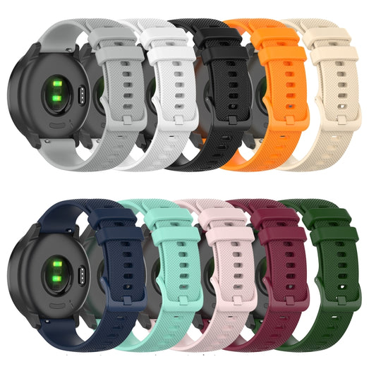 For Garmin Venu 2 Plus Small Lattice Silicone Watch Band(Black) by buy2fix