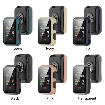 For Huawei Watch D Shockproof PC Protective Case With Tempered Glass Film(Black) by buy2fix