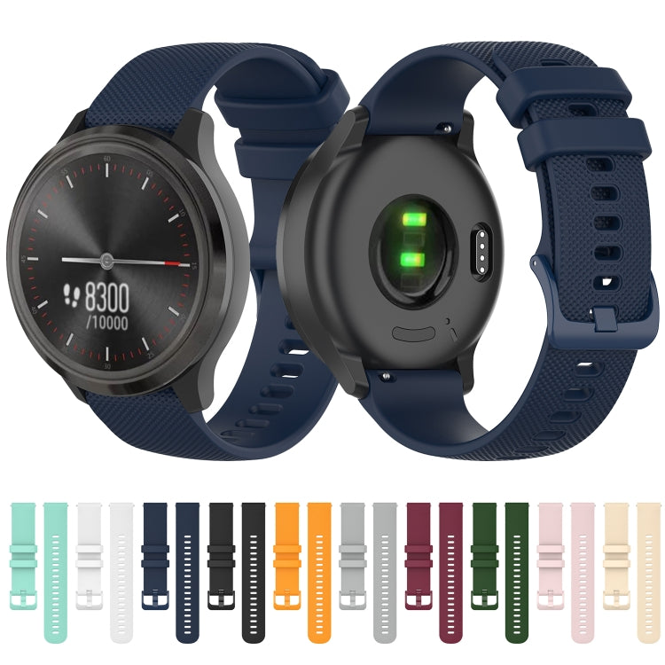 For Huawei Watch GT 3 46mm 22mm Checkered Silicone Watch Band(Amy Green) by buy2fix