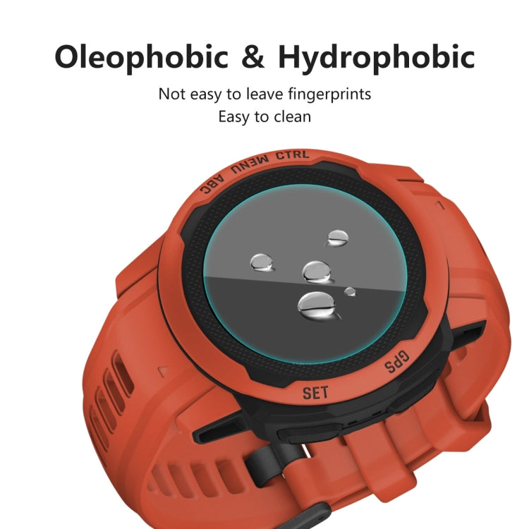 10 PCS ENKAY 0.2mm 9H Tempered Glass Screen Protector Watch Film For Garmin Instinct 2S by ENKAY