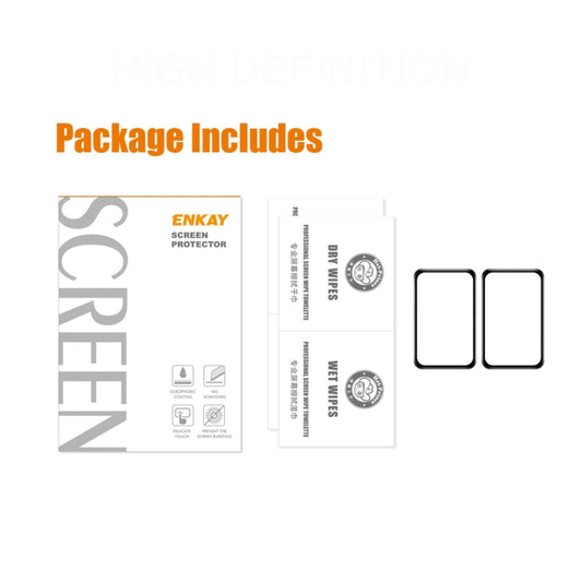 2 PCS ENKAY 3D Full Coverage Soft PC Edge + PMMA HD Screen Protector Film For Huawei Watch Fit mini by ENKAY