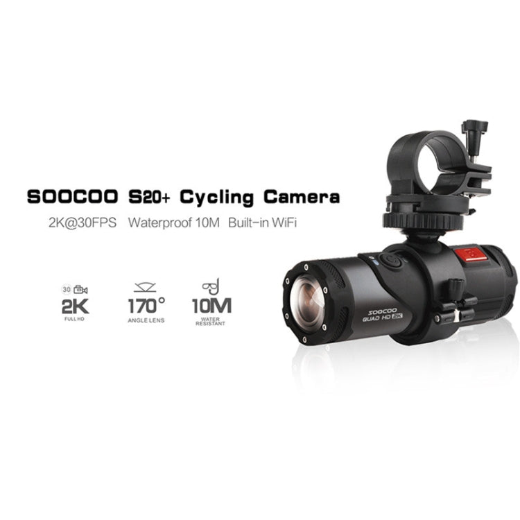 SOOCOO S20+ 2K HD WiFi Waterproof Anti-shake Sports Camera - DJI & GoPro Accessories by SOOCOO | Online Shopping UK | buy2fix