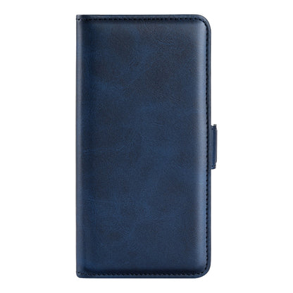 For Honor X8 Dual-side Magnetic Buckle Leather Phone Case(Dark Blue) - Mobile Accessories by buy2fix | Online Shopping UK | buy2fix