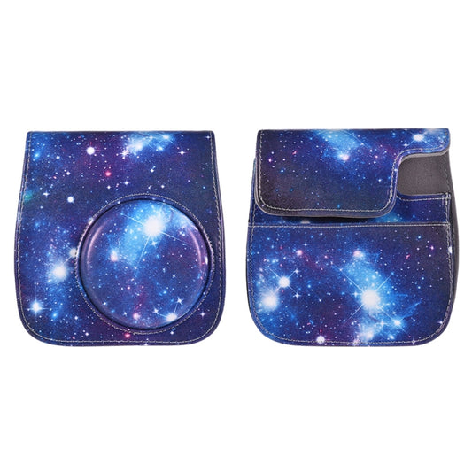 Universe Pattern Full Body Camera PU Leather Case Bag with Strap for FUJIFILM instax mini 9 / mini 8+ / mini 8 by buy2fix