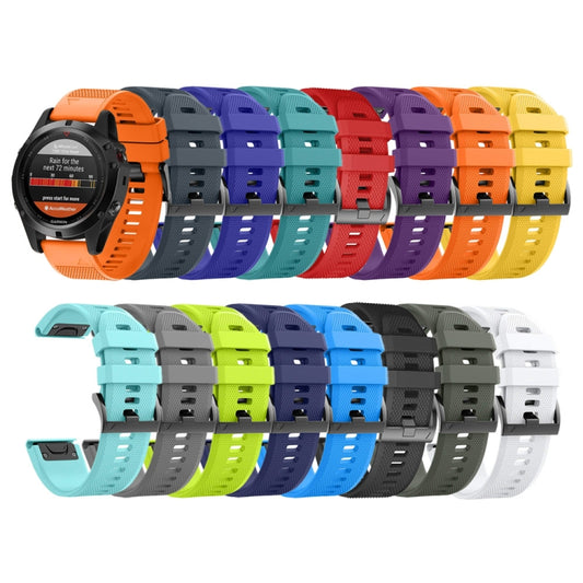 For Garmin Descent Mk2S 20mm Silicone Watch Band(Amygreen) by buy2fix