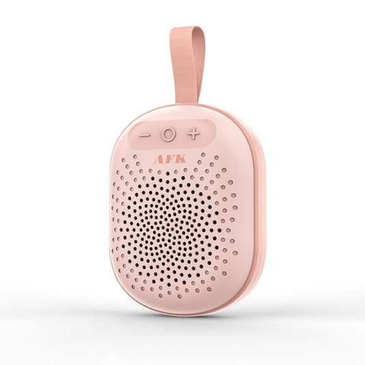 AEC BT513 RGB Light Waterproof Portable Bluetooth Speaker Support FM / TF Card(Moran Pink) - Mini Speaker by AEC | Online Shopping UK | buy2fix