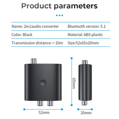 BT-B36 Bluetooth 5.1 Audio Receiver TV Fiber Coaxial Digital to Analog Converter - Apple Accessories by buy2fix | Online Shopping UK | buy2fix