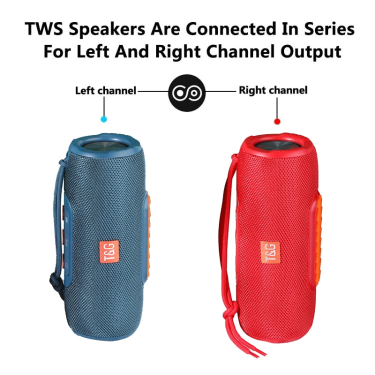 T&G TG341 TWS Portable Wireless Bluetooth HiFi Speaker(Blue) - Desktop Speaker by T&G | Online Shopping UK | buy2fix