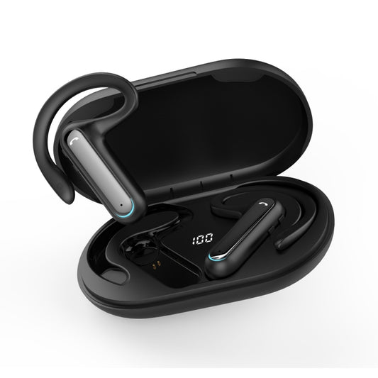 FW5 Non-in-Ear BT5.2 Wireless Sport Bone Conduction TWS Earphones Support Voice Assistant(Black) by buy2fix