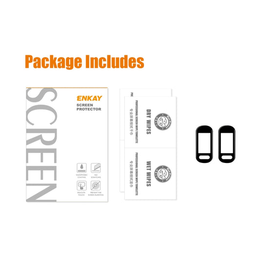 2 PCS For Garmin Smart 5 ENKAY 3D Full Coverage Soft PC Edge + PMMA HD Screen Watch Film by ENKAY