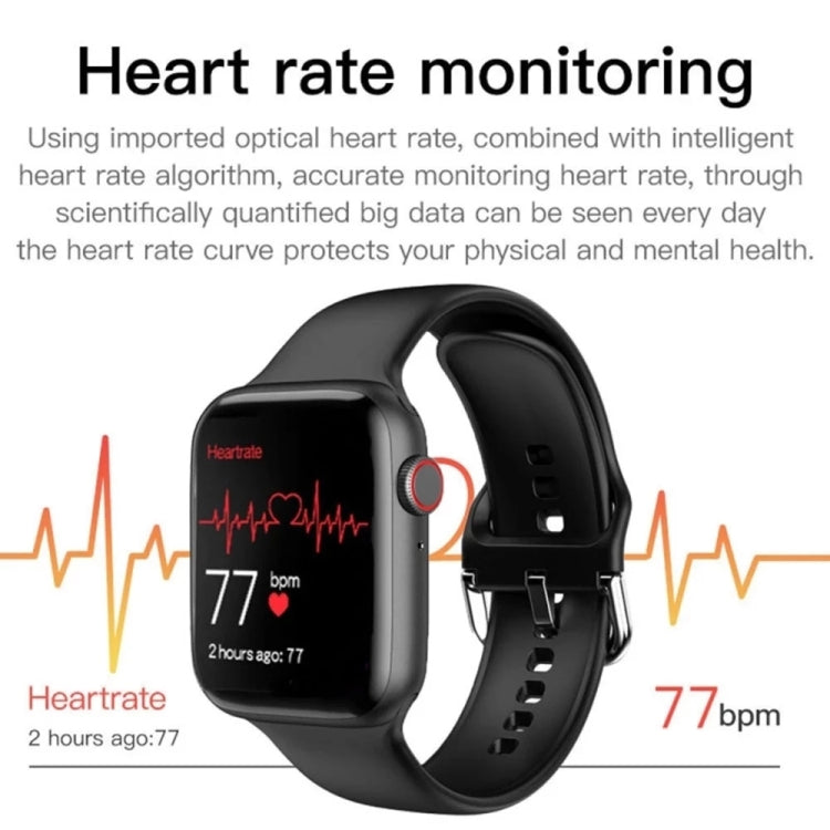 T500 Plus 1.54 inch Color Screen Smart Watch,Support Heart Rate Monitoring/Blood Pressure Monitoring(White) - Smart Wear by buy2fix | Online Shopping UK | buy2fix