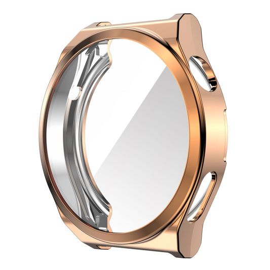 For Huawei Watch GT 3 Pro 46mm ENKAY Full Coverage Electroplated Soft TPU Case with Screen Protection(Rose Gold) by ENKAY