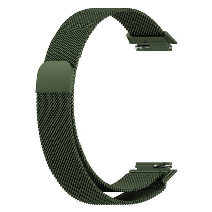For Huawei Band 7 Milan Magnetic Watch Band(Green) by buy2fix