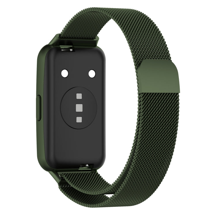 For Huawei Band 7 Milan Magnetic Watch Band(Green) by buy2fix