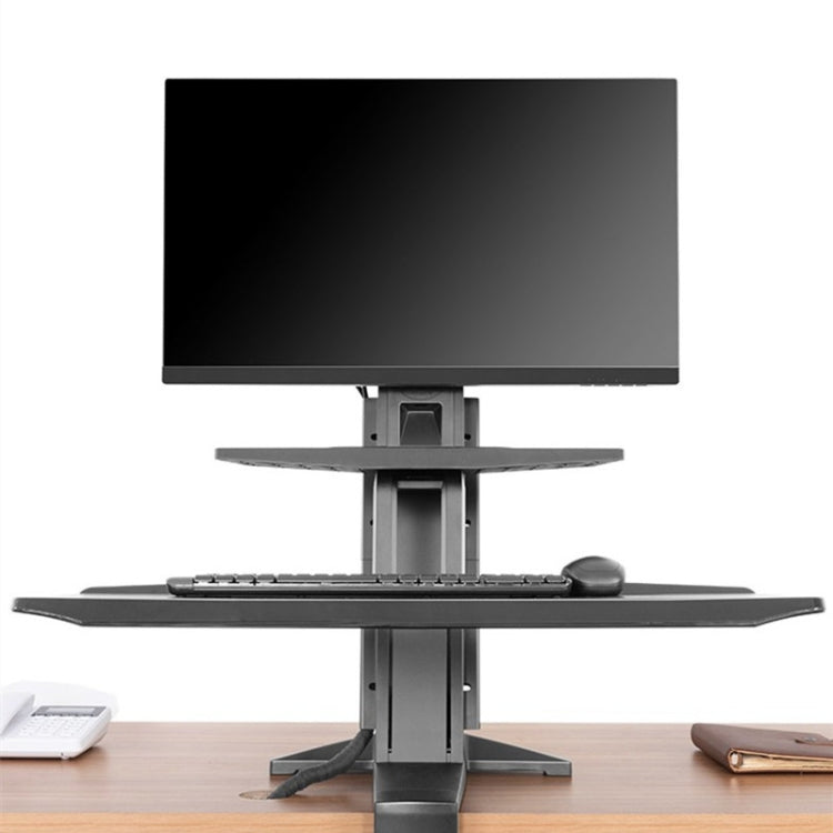 NORTH BAYOU NB L80 Dual Tray Stand Desk Table Clamp LCD Monitor Mount for 17-32 inch - Consumer Electronics by buy2fix | Online Shopping UK | buy2fix