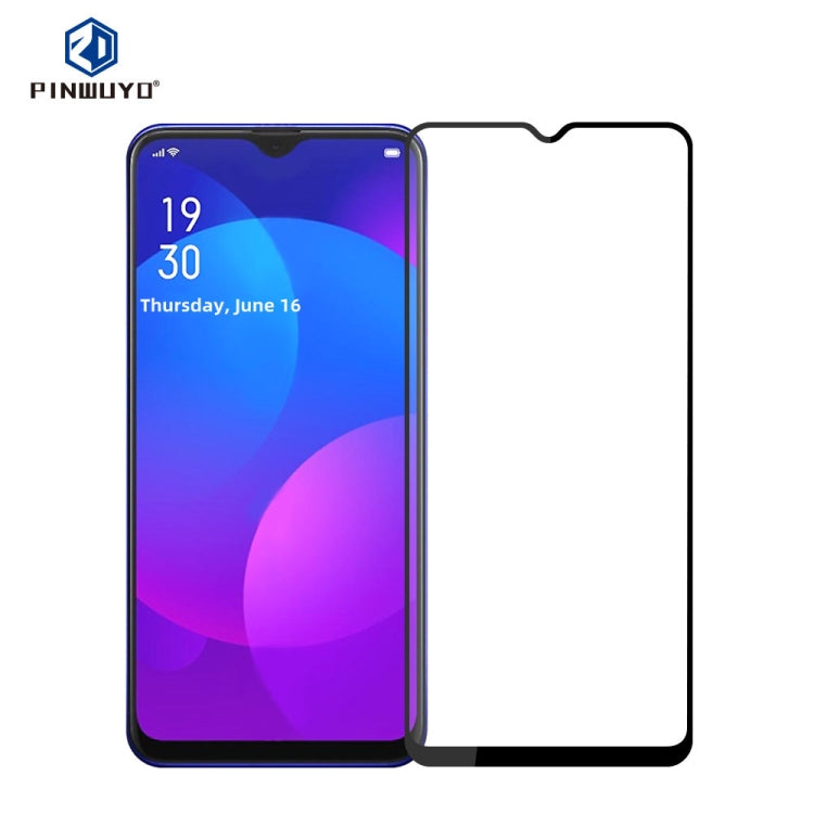 For OPPO A77 5G PINWUYO 9H 2.5D Full Screen Tempered Glass Film(Black) - OPPO & vivo Accessories by PINWUYO | Online Shopping UK | buy2fix