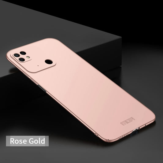For Xiaomi Redmi 10C / Redmi 10 Power MOFI Frosted PC Ultra-thin Hard Case(Rose gold) by MOFI