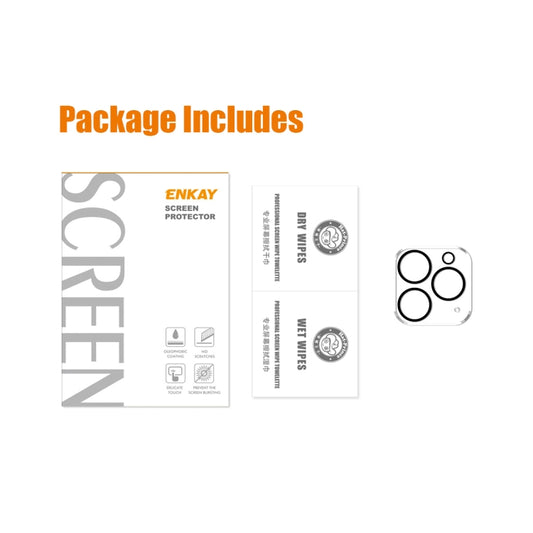 For iPhone 13 Pro / 13 Pro Max 1pcs ENKAY Hat-Prince 9H Rear Camera Lens Tempered Glass Film by ENKAY