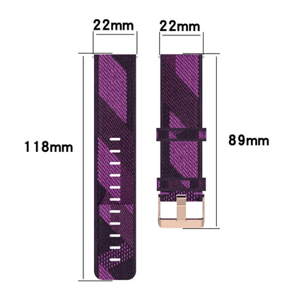 For Huawei Watch GT 2E 22mm Nylon Woven Watch Band(Purple) by buy2fix