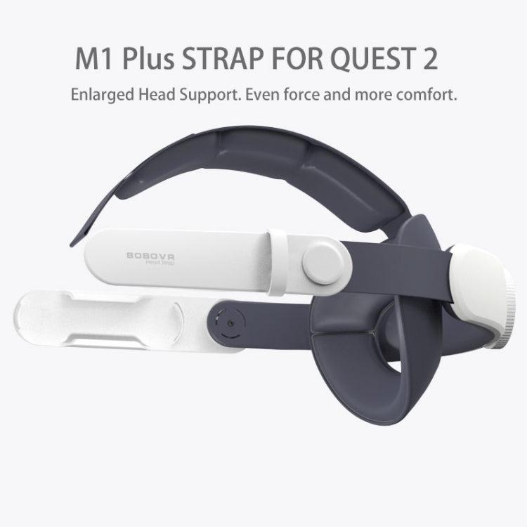 BOBOVR M1 Plus Adjustable Head Strap with PU Leather Pad for Oculus Quest 2 - Consumer Electronics by buy2fix | Online Shopping UK | buy2fix