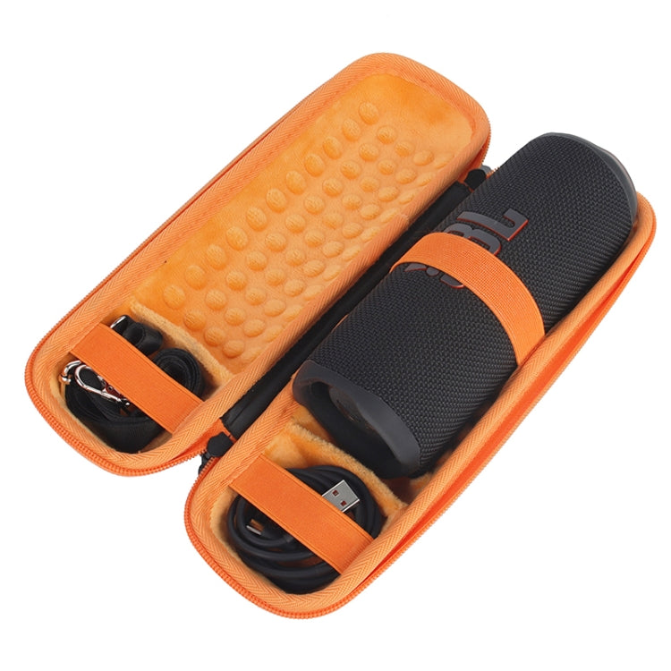 For JBL Flip 6 Portable Storage Box Case(Black Orange) - Protective Case by buy2fix | Online Shopping UK | buy2fix