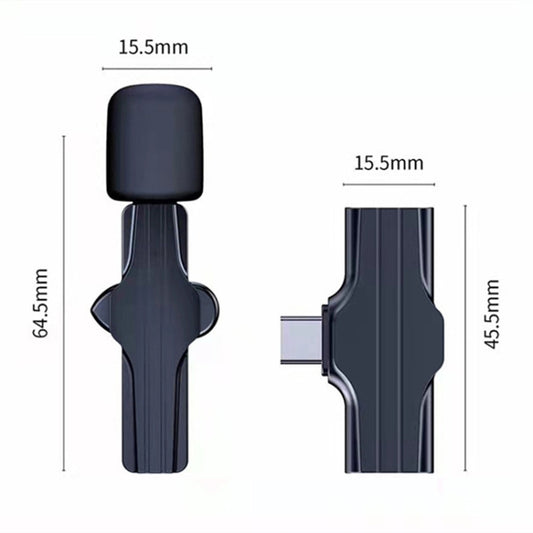 K18 Mini Mobile Lapel Microphone Live Streaming Vlog Wireless Microphone by buy2fix