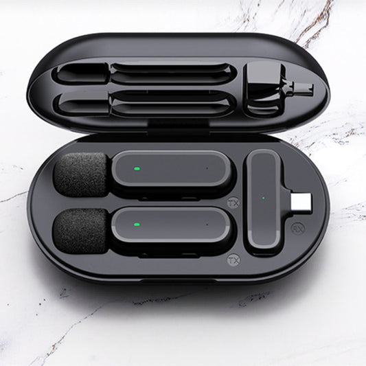 K61 Noise Cancelling Portable Wireless Lapel Microphone for Recording by buy2fix