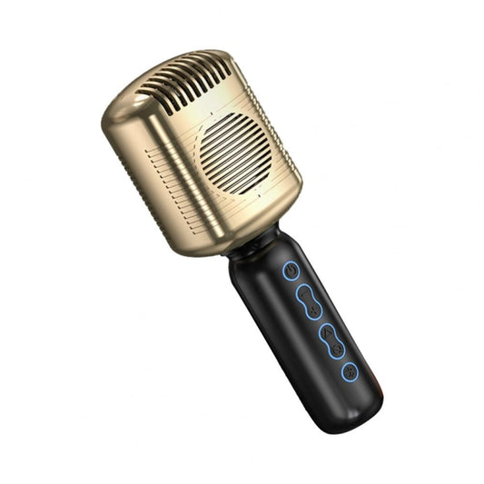 KM600 Wireless Microphone TWS Handheld Noise Reduction Smart Bluetooth-compatible Condenser Mic Music Player for Singing(Gold) by buy2fix