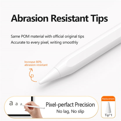 Tablet Phone Universal Capacitive Stylus For iPad Mini6/Mini5/Air3 10.5/Pro 11/Air4 10.9/ 10.2 /Pro  12.9 (White) - Stylus Pen by buy2fix | Online Shopping UK | buy2fix