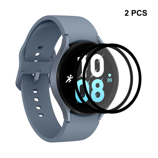 2 PCS For Samsung Galaxy Watch5 44mm ENKAY 9H Full Cover Tempered Glass Watch Film