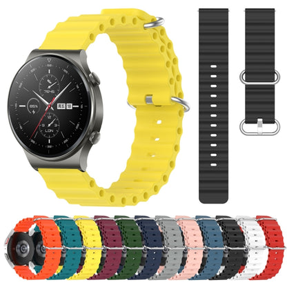 For Huawei GT2 Pro 22mm Ocean Style Silicone Solid Color Watch Band(Rock Gray) by buy2fix