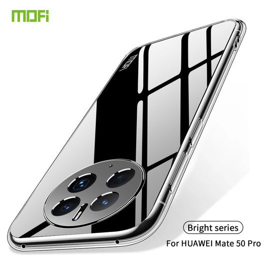 For Huawei Mate 50 Pro MOFI Ming Series Ultra-thin TPU Phone Case(Transparent) by MOFI