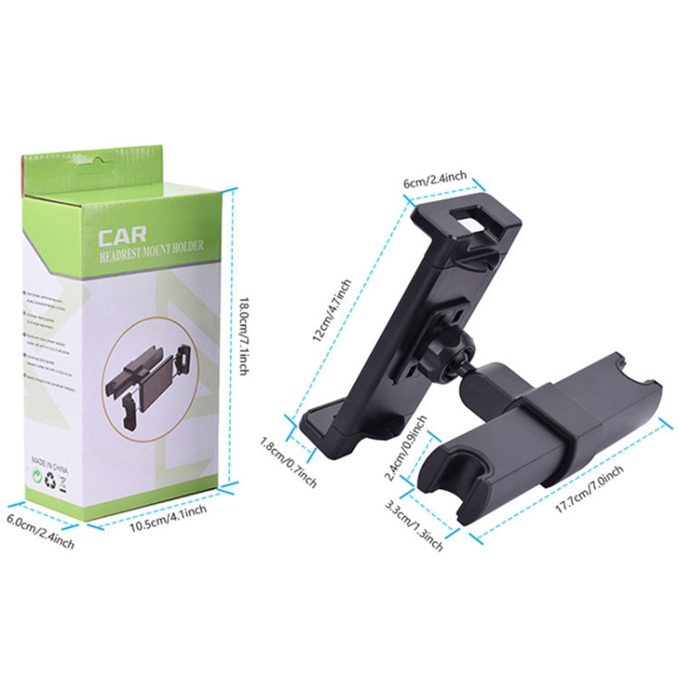X004 Universal Rotational Adjustable Car Back Seat Mount Tablet Stand Phone Holder - In Car by buy2fix | Online Shopping UK | buy2fix