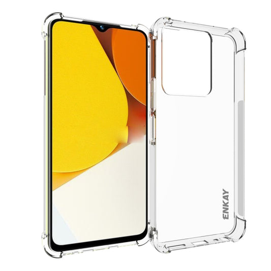 For vivo Y35 4G Global ENKAY Clear TPU Shockproof Phone Case - vivo Cases by ENKAY | Online Shopping UK | buy2fix