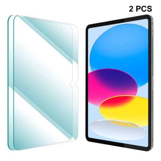For iPad 2025 / 2022 2pcs ENKAY 0.33mm Explosion-proof Anti-Scratch Tempered Glass Film
