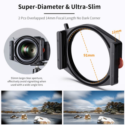 K&F CONCEPT SKU.1877 ND8 ND64 ND1000 Multi-Coated Neutral Density Filter with CPL Square Filter - Camera Accessories by K&F | Online Shopping UK | buy2fix