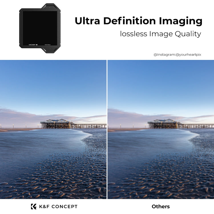 K&F CONCEPT SKU.1809 Full Color ND1000 Square Filter Waterproof ND Filter with Frame - Camera Accessories by K&F | Online Shopping UK | buy2fix