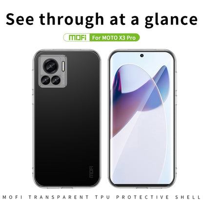 For Motorola Moto X30 Pro MOFI Ming Series Ultra-thin TPU Phone Case(Transparent) - Mobile Accessories by MOFI | Online Shopping UK | buy2fix