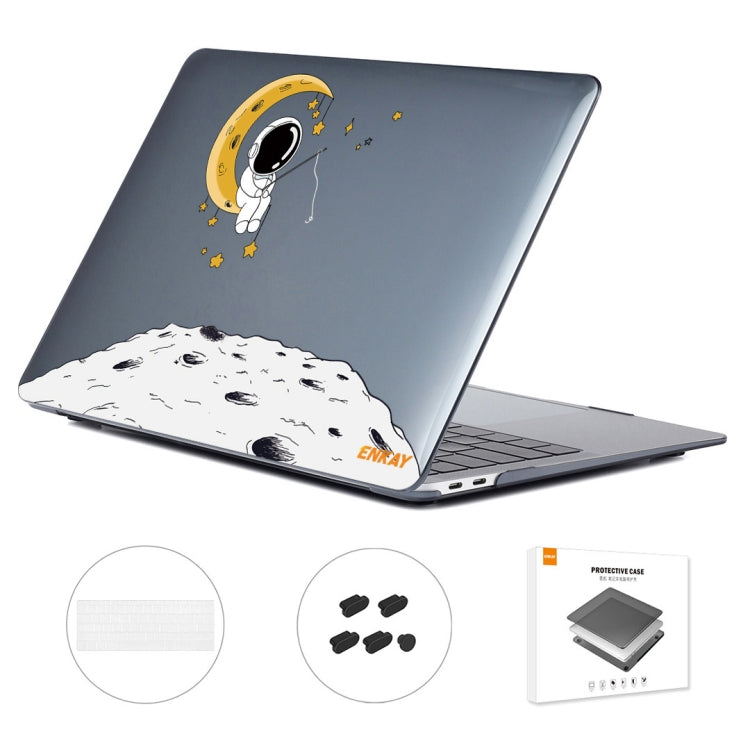 For MacBook Pro 13.3 A1708 ENKAY Hat-Prince 3 in 1 Spaceman Pattern Laotop Protective Crystal Case with TPU Keyboard Film / Anti-dust Plugs, Version:US(Spaceman No.3) - MacBook Pro Cases by ENKAY | Online Shopping UK | buy2fix