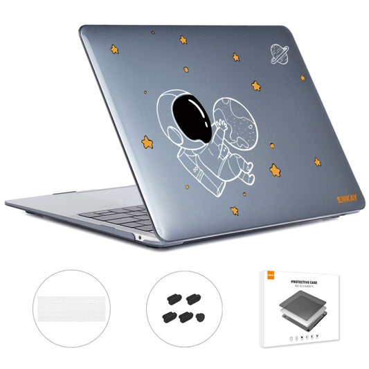 For MacBook Pro 15.4 A1707/A1990 ENKAY Hat-Prince 3 in 1 Spaceman Pattern Laotop Protective Crystal Case with TPU Keyboard Film / Anti-dust Plugs, Version:EU(Spaceman No.5) - MacBook Pro Cases by ENKAY | Online Shopping UK | buy2fix