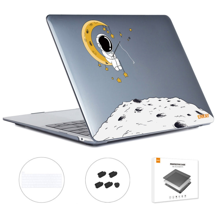 For MacBook Pro 16.1 A2141 ENKAY Hat-Prince 3 in 1 Spaceman Pattern Laotop Protective Crystal Case with TPU Keyboard Film / Anti-dust Plugs, Version:EU(Spaceman No.3) - MacBook Pro Cases by ENKAY | Online Shopping UK | buy2fix