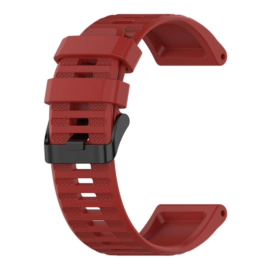 For Garmin Forerunner 945 22mm Horizontal Texture Silicone Watch Band with Removal Tool(Red) by buy2fix