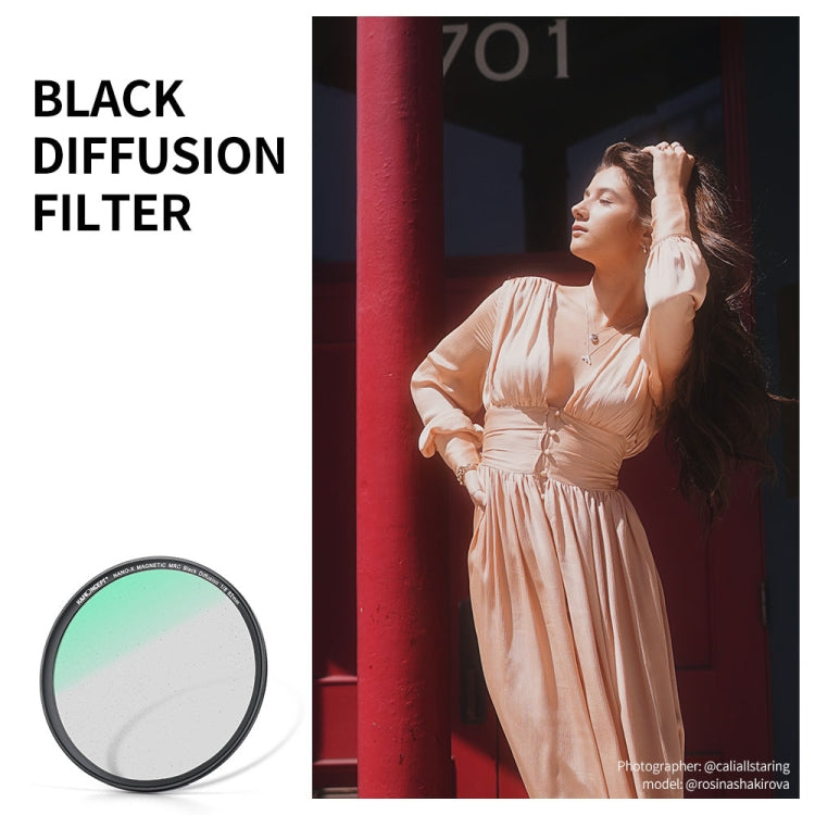 K&F CONCEPT SKU.1842 82mm Black Diffusion 1/8 Lens Filter Kit Dream Cinematic Effect Filter for Vlog/Portrait Image - Camera Accessories by buy2fix | Online Shopping UK | buy2fix