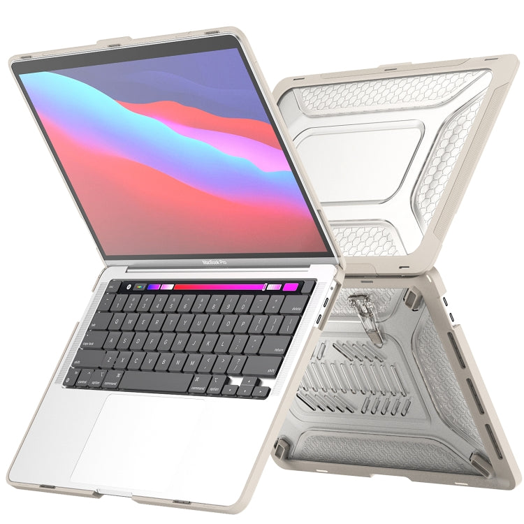 For MacBook Pro 13.3 A1706/A1989/A2159 ENKAY Hat-Prince 3 in 1 Protective Bracket  Case Cover Hard Shell with TPU Keyboard Film / Anti-dust Plugs, Version:US(Grey) - MacBook Pro Cases by ENKAY | Online Shopping UK | buy2fix