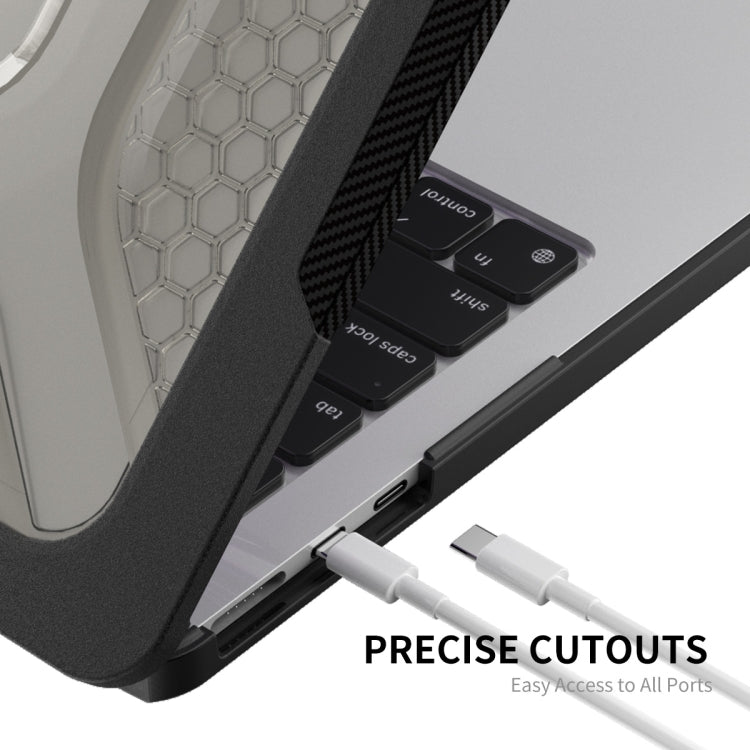 For MacBook Air 13.6 A2681 ENKAY Hat-Prince 3 in 1 Protective Bracket  Case Cover Hard Shell with TPU Keyboard Film / Anti-dust Plugs, Version:EU(Grey) - MacBook Air Cases by ENKAY | Online Shopping UK | buy2fix