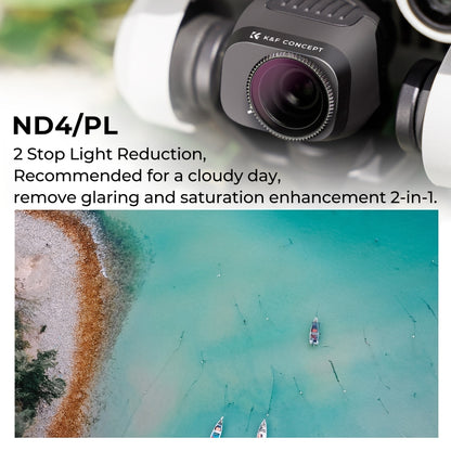 For DJI Mini 3 Pro K&F Concept KF01.2042 ND4/PL Lens Filter Neutral Density Polarizing 2-in-1 Filter - DJI & GoPro Accessories by K&F | Online Shopping UK | buy2fix