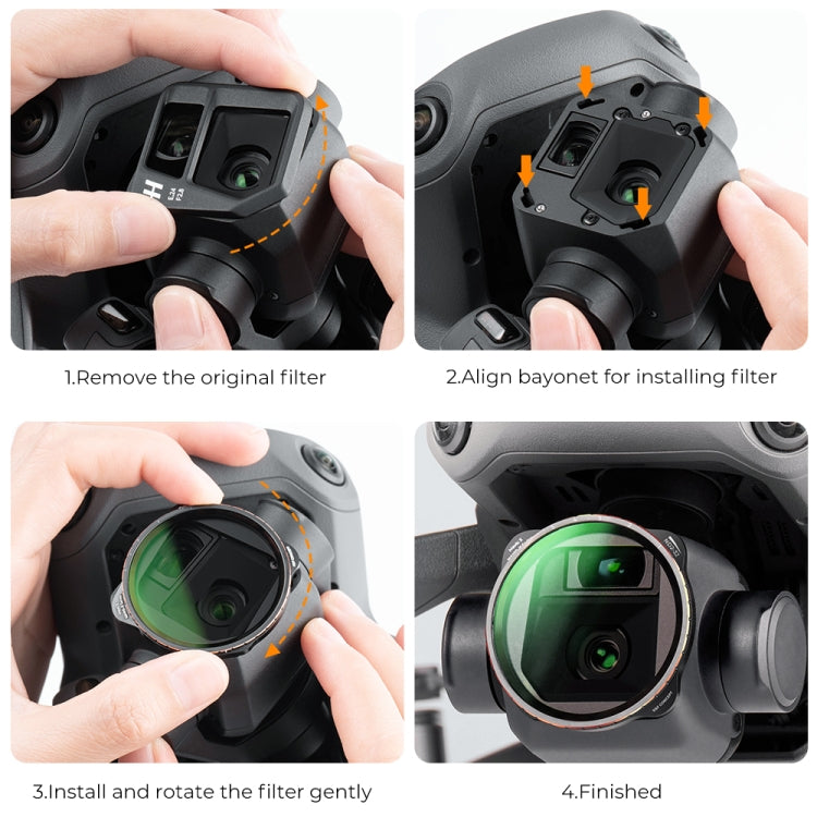 For DJI Mavic 3 / Mavic 3 Cine K&F Concept SKU.1889 2 in 1 Variable ND2-ND32 and CPL Filter Kit - DJI & GoPro Accessories by K&F | Online Shopping UK | buy2fix