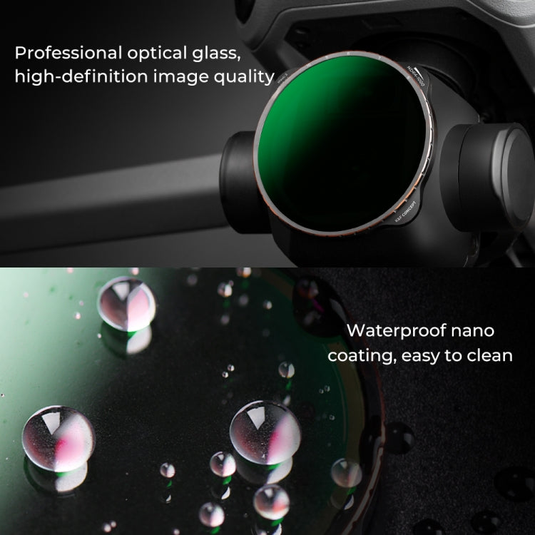 For DJI Mavic 3 K&F Concept KF01.1856 Camera Lens Filter Variable ND64-1000 Light Reduction Filter - DJI & GoPro Accessories by K&F | Online Shopping UK | buy2fix