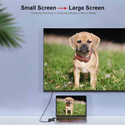 JUNSUNMAY 1080P HDMI to HDMI + VGA Converter Screen Splitter Adapter by JUNSUNMAY